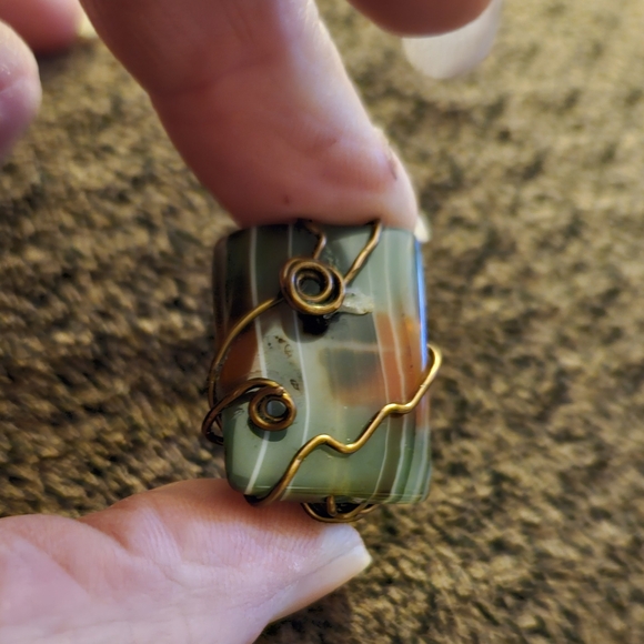 Handmade agate ring - Picture 4 of 6